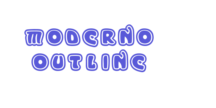 Moderno Outline Font Download