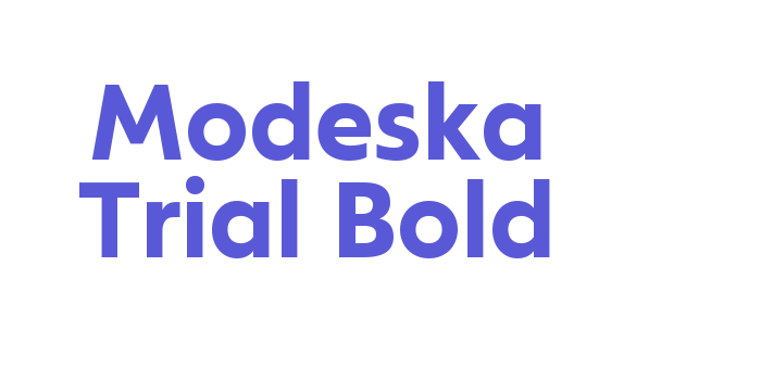 Modeska Trial Bold Font