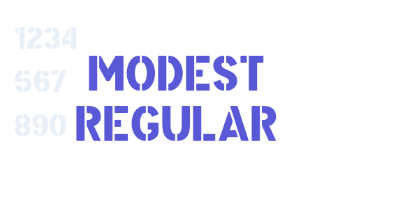 Modest Regular font