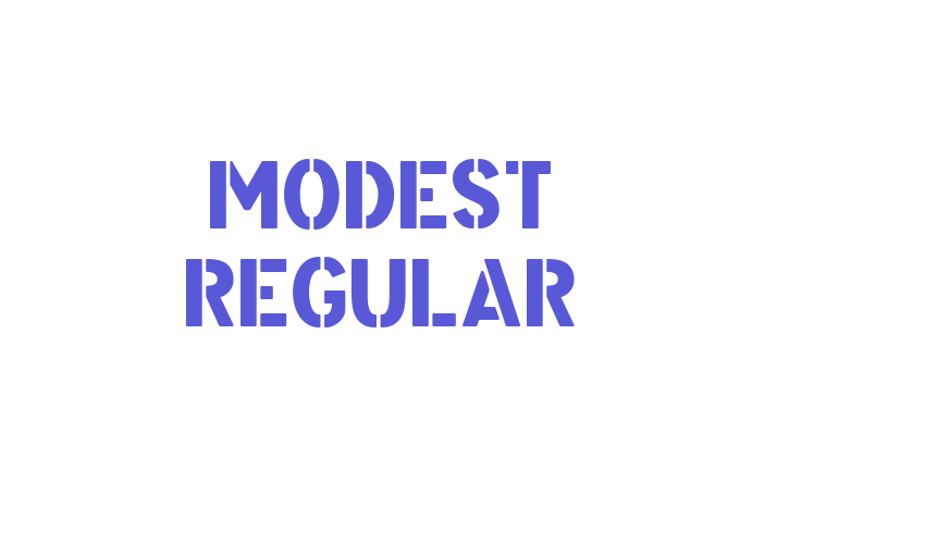 Modest Regular Font Download