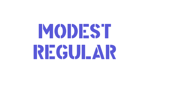 Modest Regular Font Download