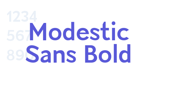 Modestic Sans Bold font