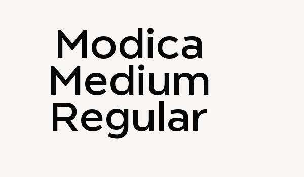 Modica Medium Regular Font