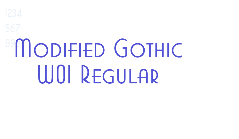 Modified Gothic W01 Regular-font-download