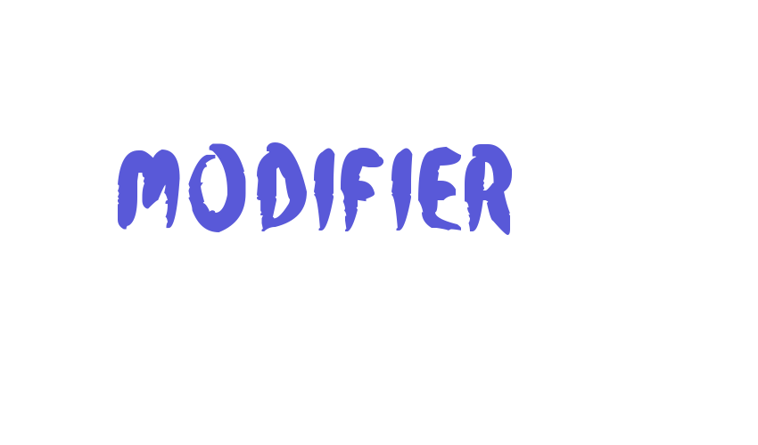 Modifier Font