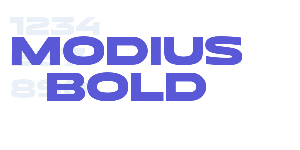 Modius Bold font free