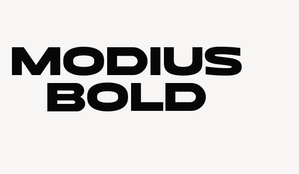 Modius Bold Font