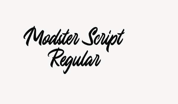 Modster Script Regular Font