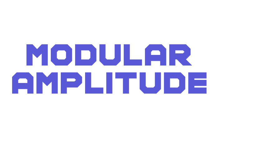 Modular Amplitude Font