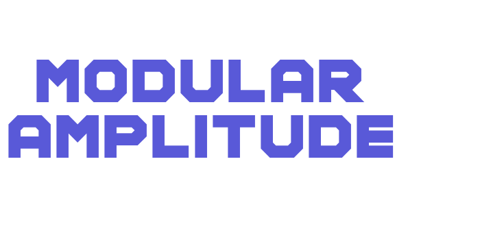 Modular Amplitude Font Download