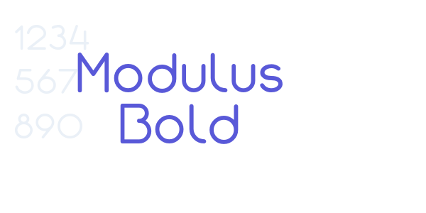 Modulus Bold font free