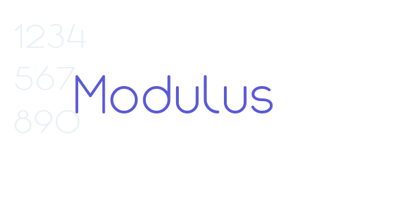 Modulus font free