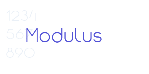 Modulus-font-download
