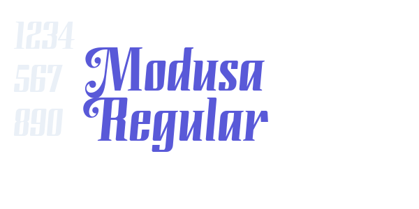 Modusa Regular font