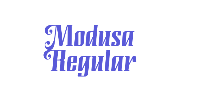 Modusa Regular Font Download