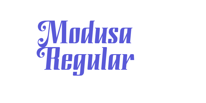 Modusa Regular Font