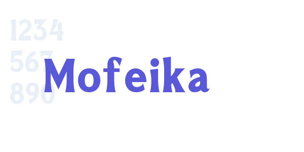 Mofeika font free