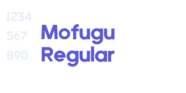 Mofugu Regular font free