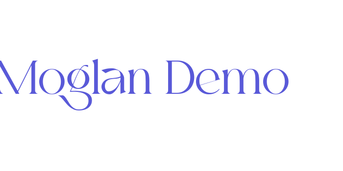 Moglan_Demo Font