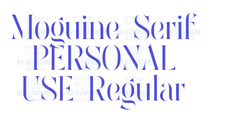 Moguine Serif PERSONAL USE Regular-font-download