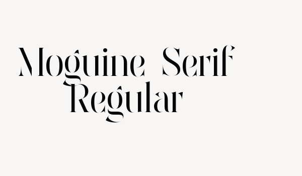 Moguine Serif Regular Font