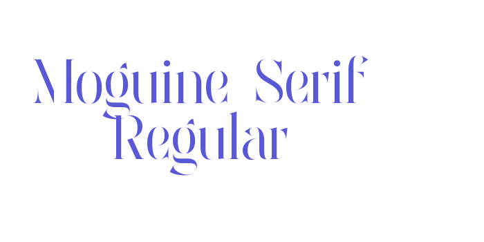 Moguine Serif Regular Font Download