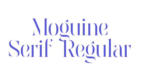 Moguine Serif Regular Font