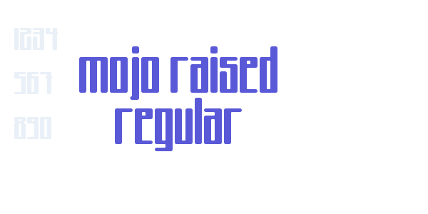 Mojo Raised Regular font