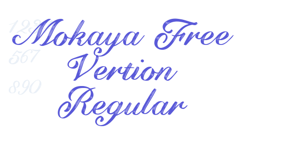 Mokaya Free Vertion Regular font free