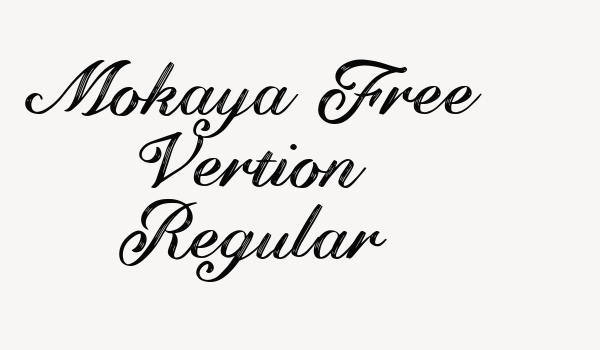 Mokaya Free Vertion Regular Font