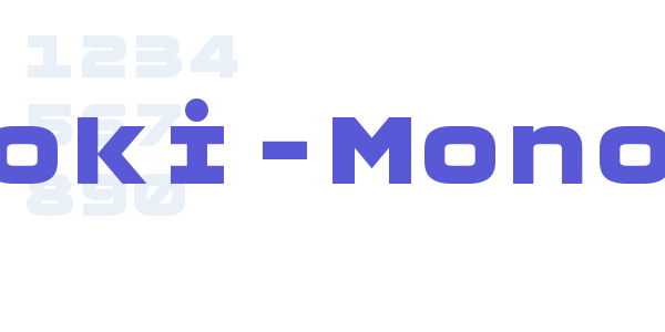 Moki-Mono font free