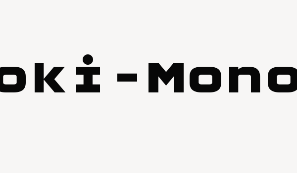 Moki-Mono Font