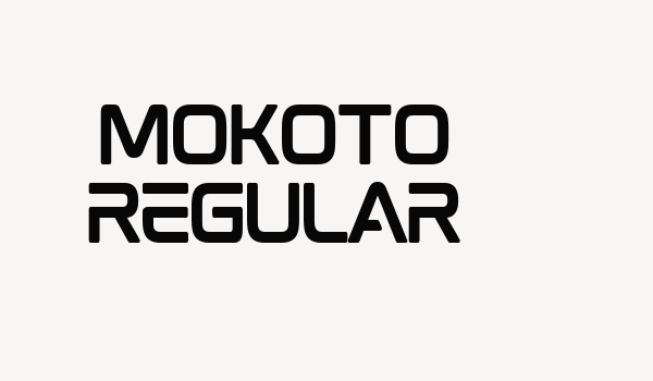 Mokoto Regular Font