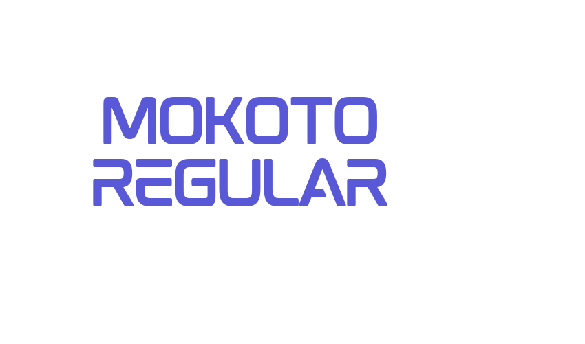 Mokoto Regular Font Download