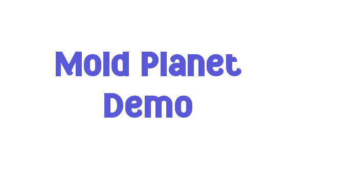 Mold Planet Demo Font Download