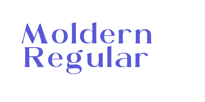 Moldern Regular Font Download