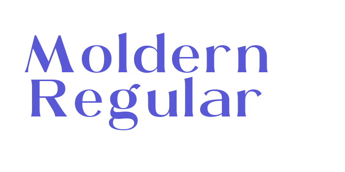 Moldern Regular Font