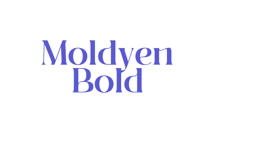 Moldyen Bold Font