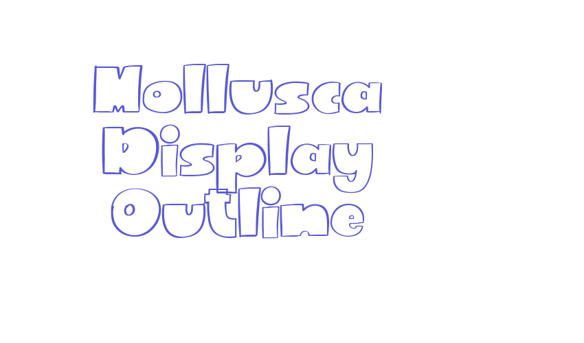 Mollusca Display Outline Font Download