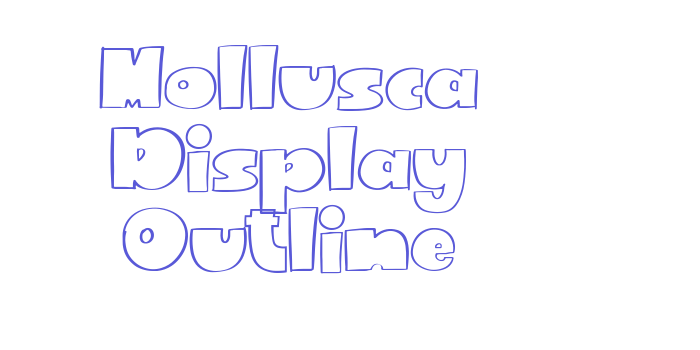 Mollusca Display Outline Font Download