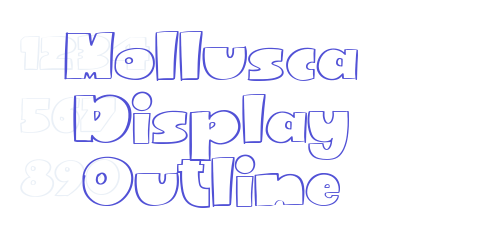 Mollusca Display Outline-font-download