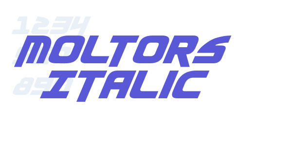 Moltors Italic font