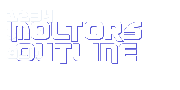 Moltors Outline font