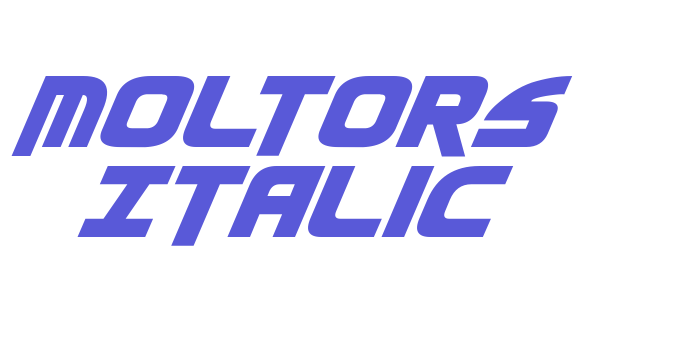 Moltors Italic Font