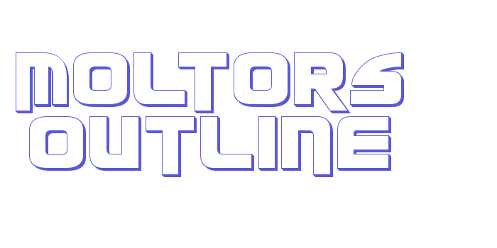 Moltors Outline Font