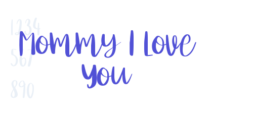 Mommy I Love You-font-download