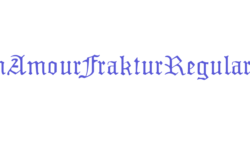 MonAmourFrakturRegular Font