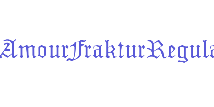 MonAmourFrakturRegular Font Download