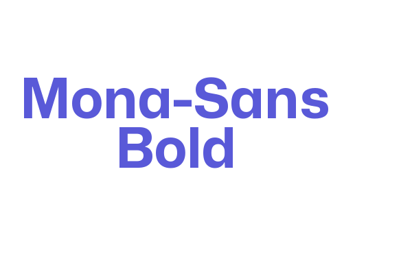 Mona-Sans Bold Font