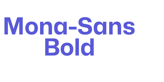 Mona-Sans Bold Font